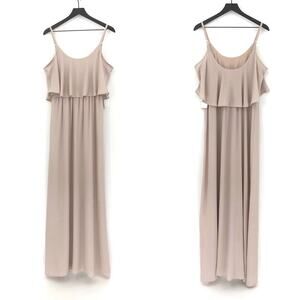 NWT SHOW ME YOUR MUMU Caitlin Ruffle Maxi Dress Show Me The Ring L